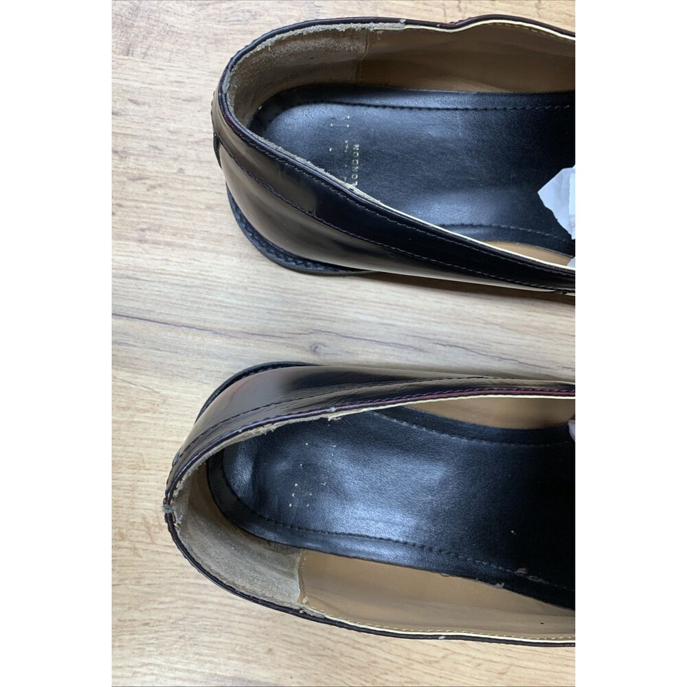 WALK LONDON Tassel Kiltie Loafers Shoes Men's Dark Burgundy Leather Size 11 - Picture 15 of 16